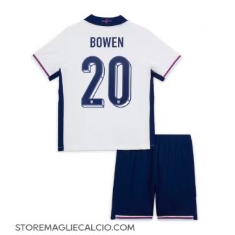 Inghilterra Jarrod Bowen #20 Maglia Gara Casa Repliche Europei 2024 Bambino